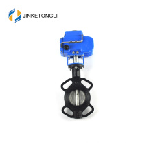 made in China Stahlguss weiche Dichtung Wafer Electric Butterfly Valve